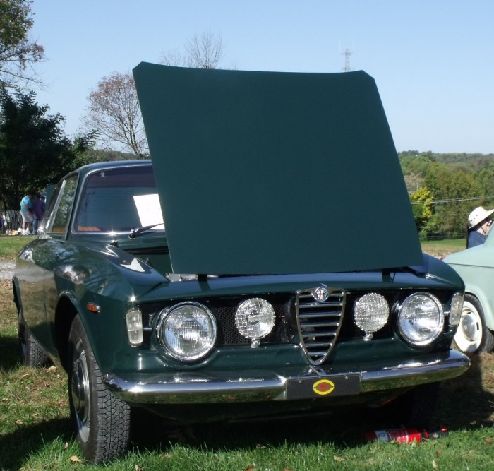Pete Wyman's 1967 Alfa Romeo at Hershey in Oct. 2010. Note the HPOF award on the front.