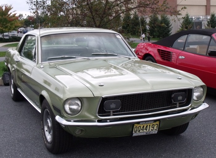 The 1968 Ford Mustang California Special in the Hershey Car Corral, Oct. 2012
