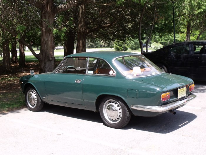 The Alfa at the lunch stop.