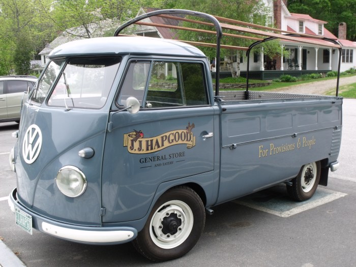 The store owners, previous rally participants, own this neat VW pickup.