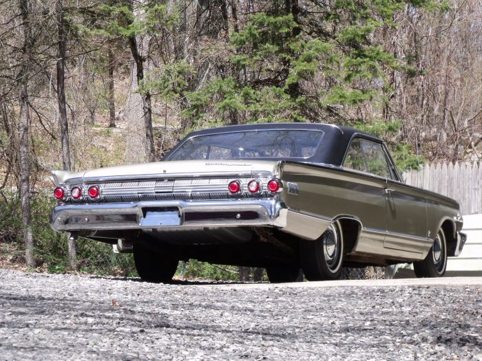 The 1963 Mercury Marauder basking in May's afternoon sunshine. 
