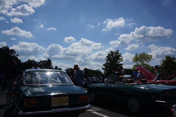 View of the show field from a participant's chair