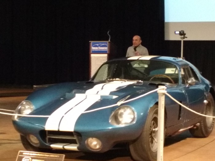 Dr. Fred Simeone works the crowd