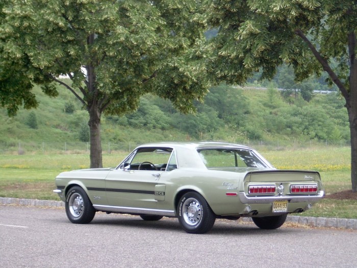 The 1968 Mustang California Special in Lime Gold