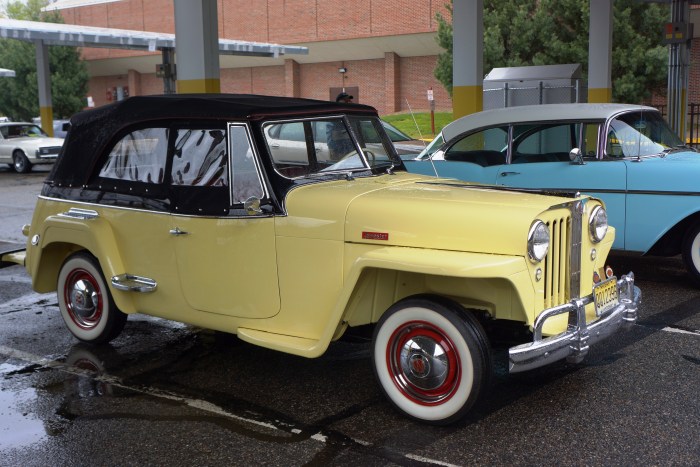 This immaculate Jeepster was driven to and from the show