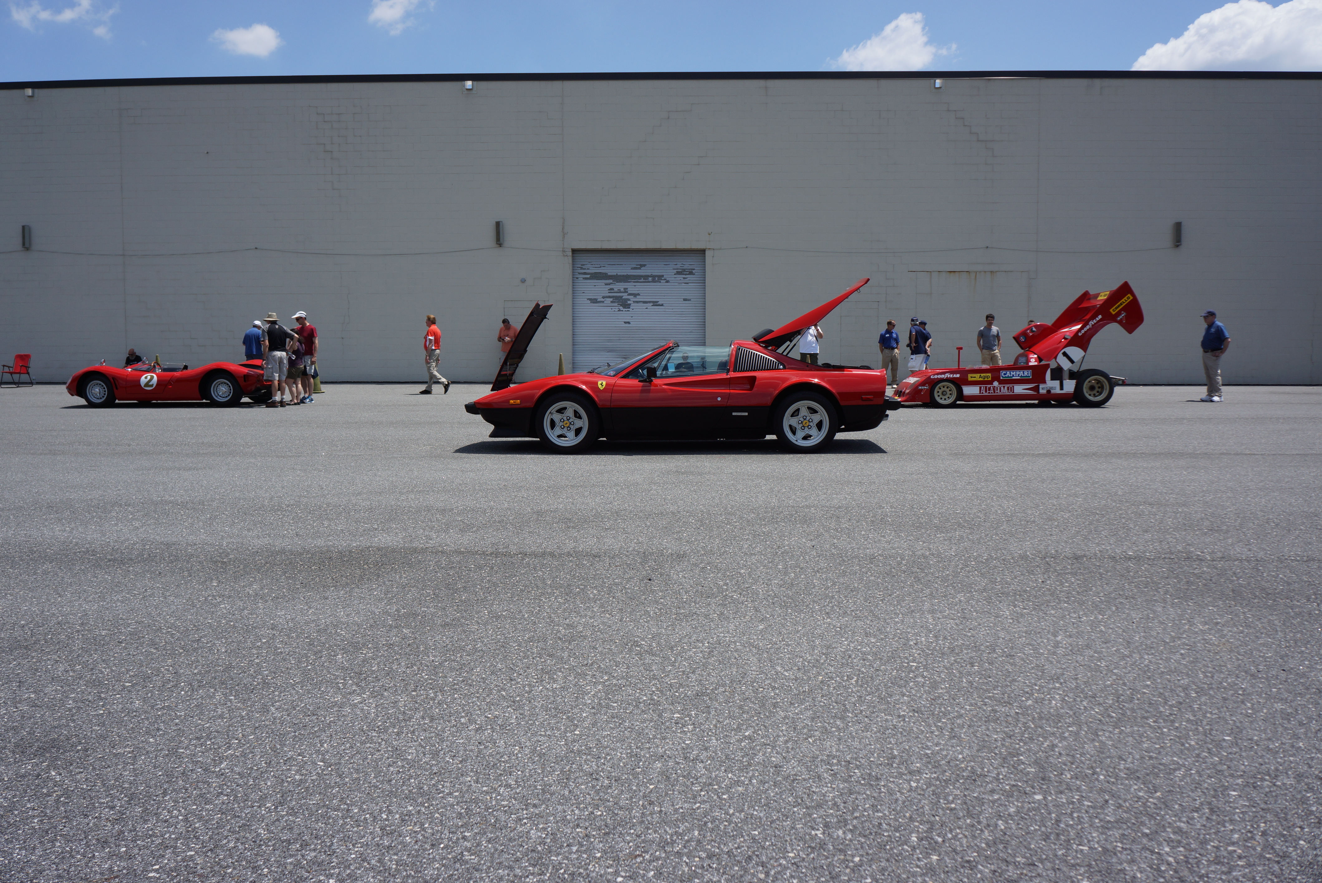 Red Italian cars rule