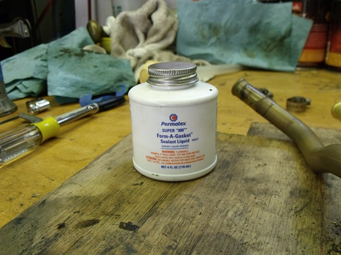 Permatex 300: non-hardening sealant designed to work with antifreeze