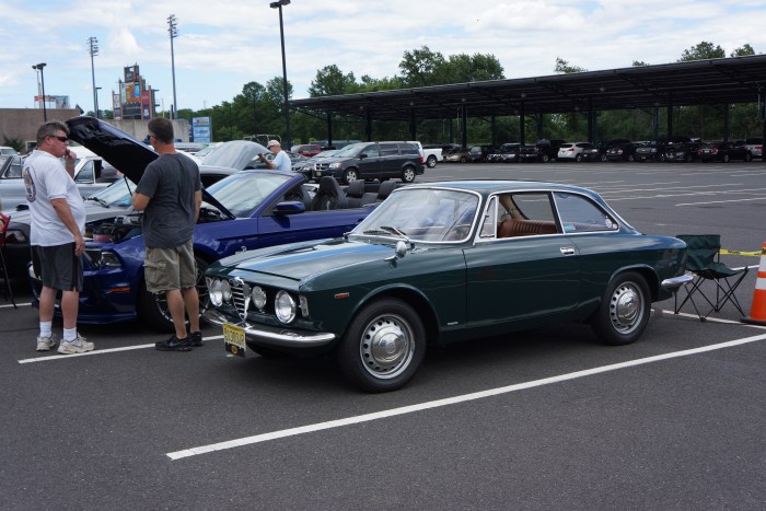 The author's 1967 Alfa Romeo was the only non-American car in the show.