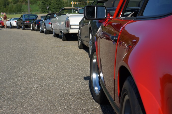 Lined up and ready to go