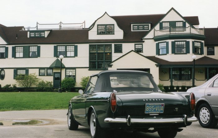 The Tiger looks at home in front of one of the resorts on this year's rally