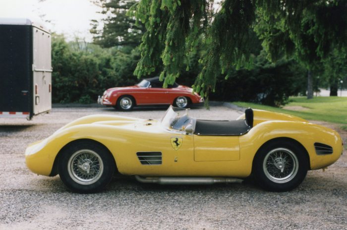 This gorgeous Ferrari was trailered to the rally but not driven