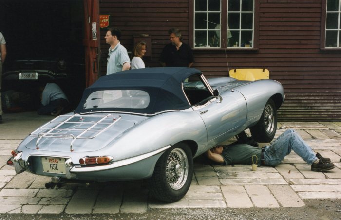 RPM was a convenient place for the Goolsbee E-Type to need some mechanical attention