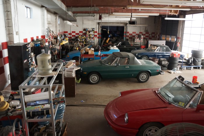 The view of the main portion of the service area