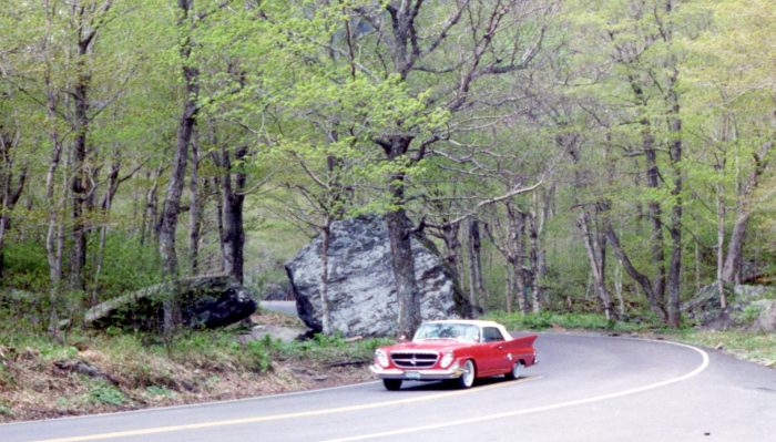 Big Chrysler almost looks at home among the sports cars