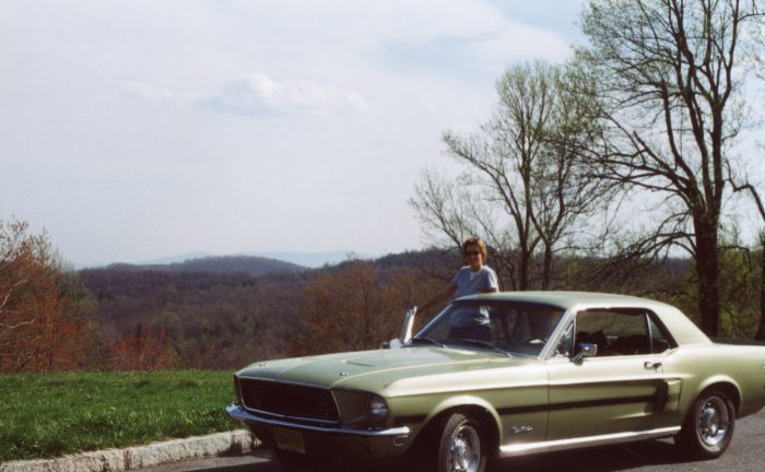 My wife takes in the beautiful Virginia scenery